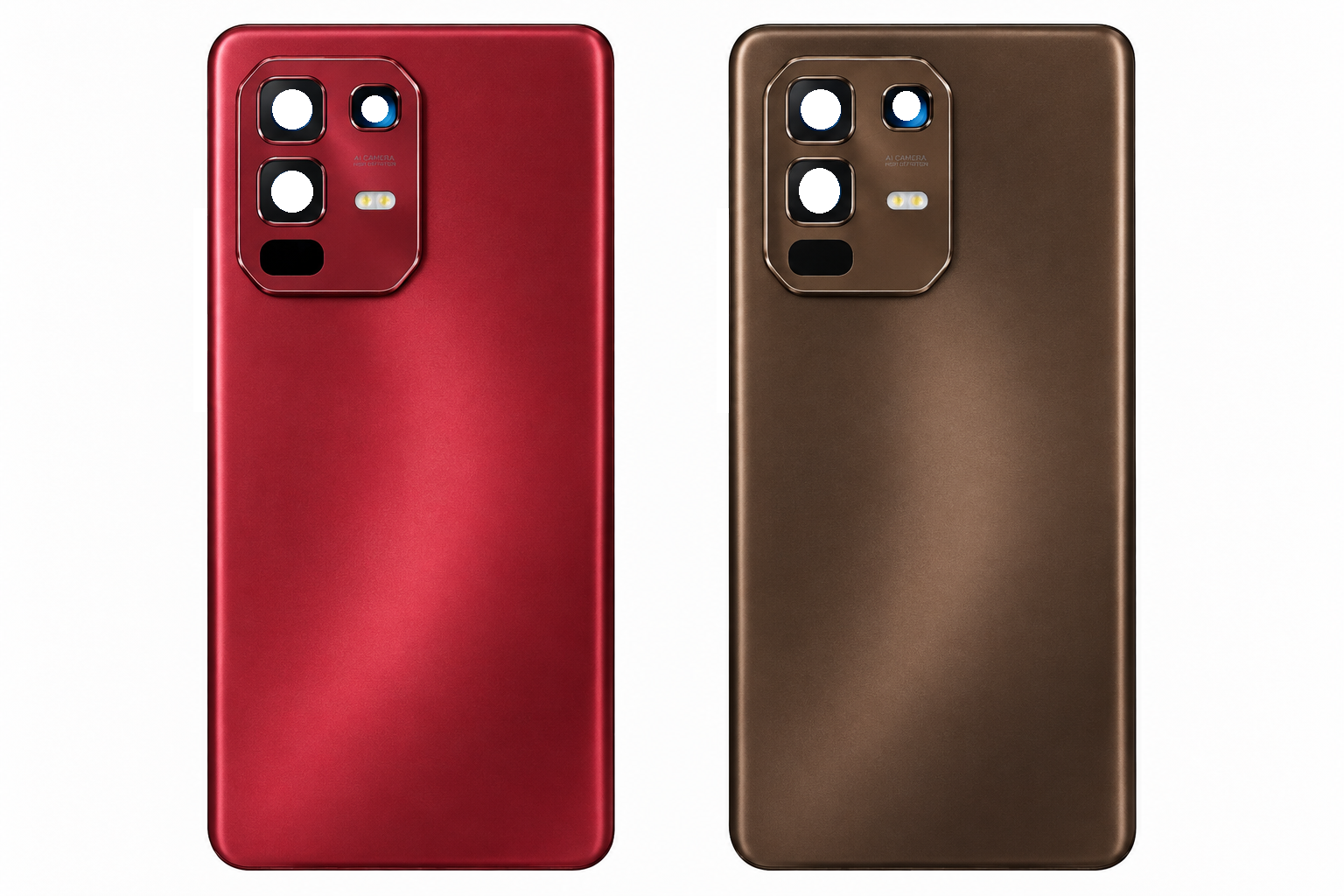 Compatible Replacement for Infinix Note 50s 5G Back Panel – Red & Brown